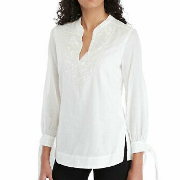 🗯Trina Turk Tiburon Embroidered Blouse - Picture 3 of 9